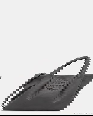 MUNTHE poșetă de piele LIXIA culoarea gri, 254191525452