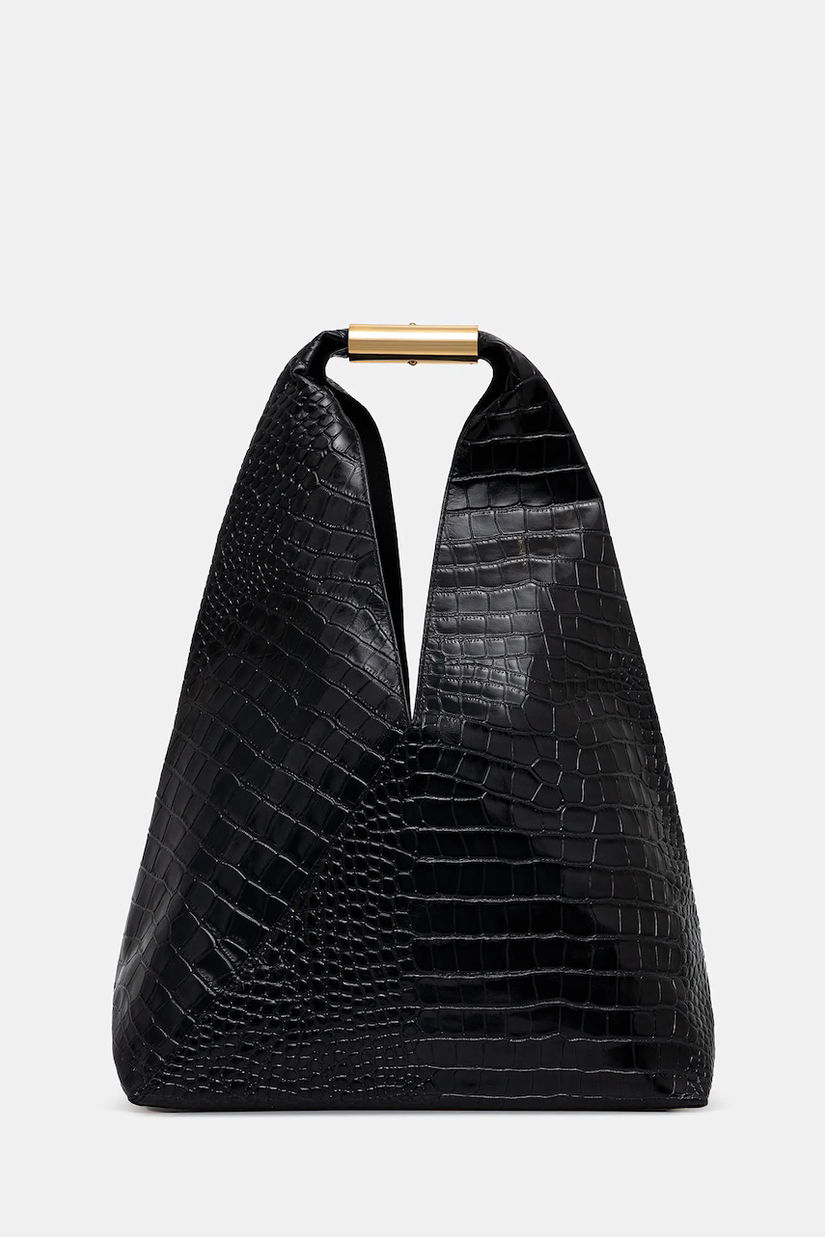MM6 Maison Margiela poșetă de piele culoarea negru, SB6WD0043.P8650.T8013