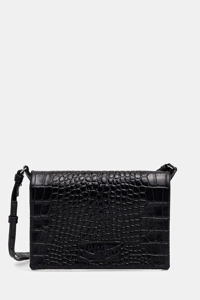 MM6 Maison Margiela poșetă de piele culoarea negru, SA6WF0001.P8650.T8013