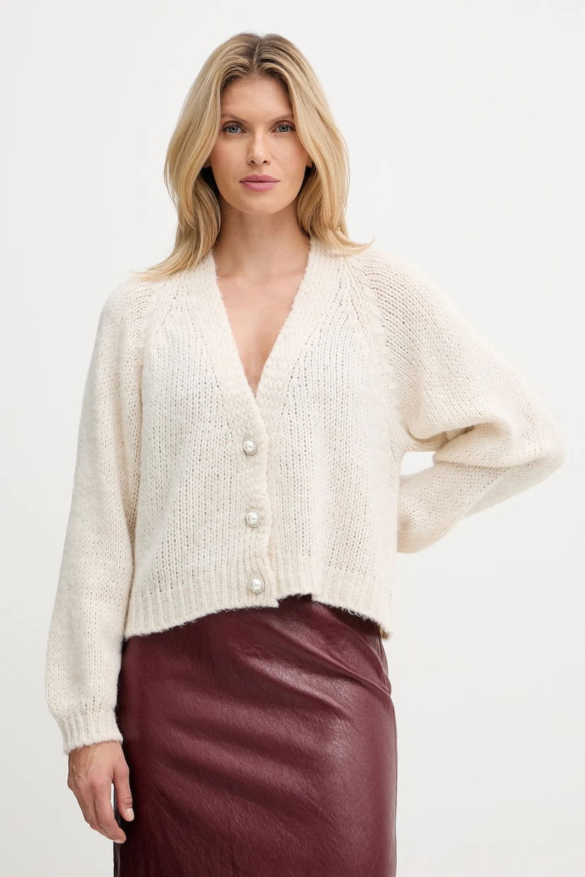 Haveone cardigan din amestec de lână culoarea bej, light, JIT-P021