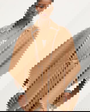 Morgan poncho culoarea maro, light, 5BELCO