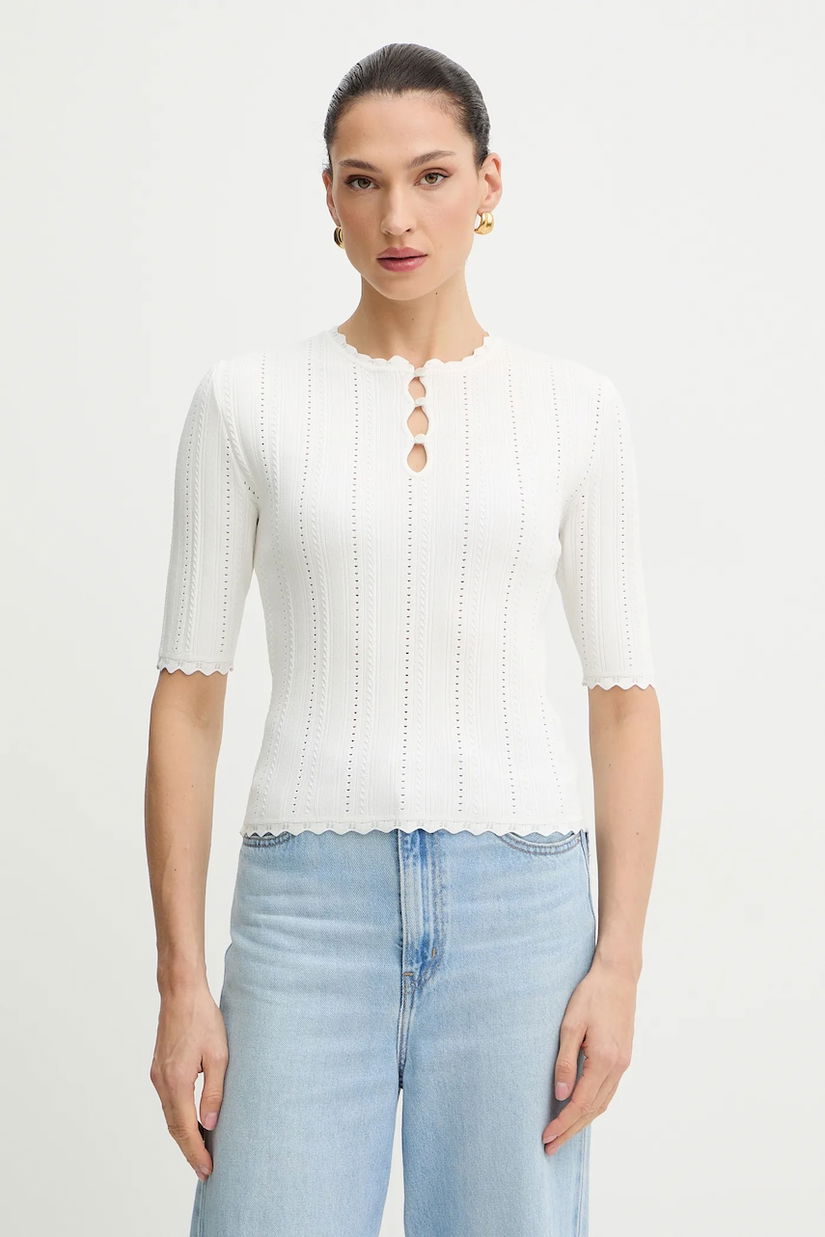 Morgan pulover culoarea alb, light, MADIN