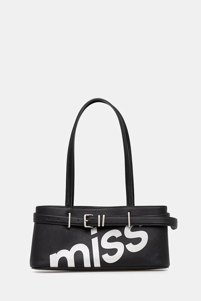 Miss Sixty geantă de mana din piele intoarsa culoarea maro, 6S3GJ81600