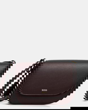 BOSS geantă de piele culoarea negru, 50547756
