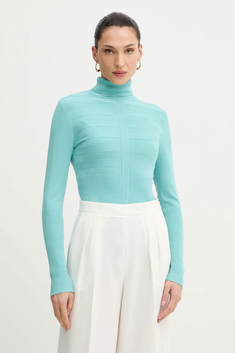 Morgan pulover MENTOS.M culoarea gri, cu guler, MENTOS.M