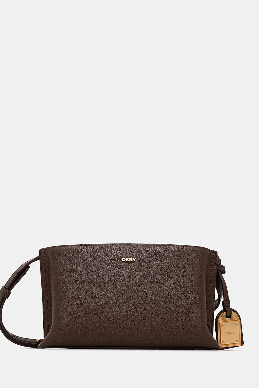 Dkny geantă de piele culoarea bej, R44E1I54