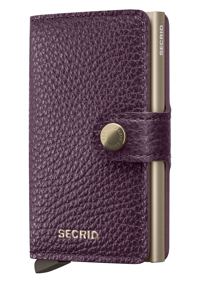 Secrid portofel de piele PEBBLE culoarea bej, MPe-Cappuccino