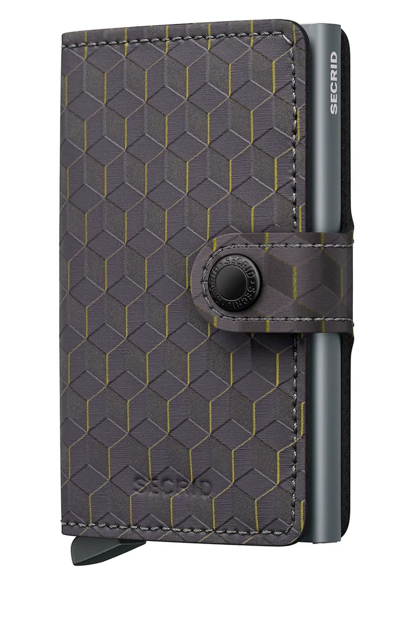 Secrid portofel OPTICAL culoarea negru, Portfel Secrid Miniwallet Optical MOP-BLACK-TITANIUM