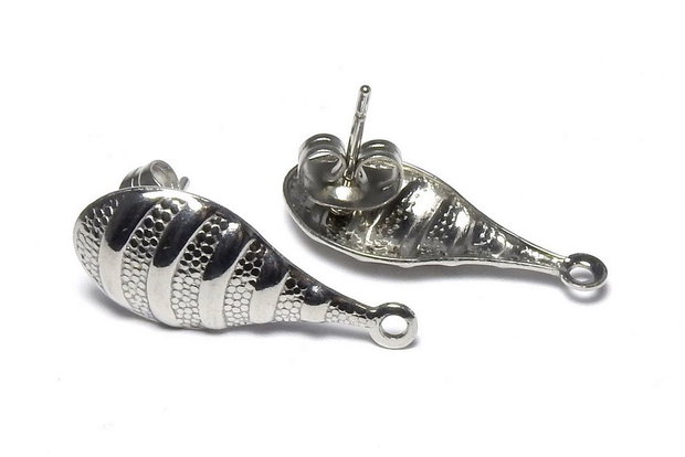 Tortite cercei din otel inoxidabil, 21x9 mm
