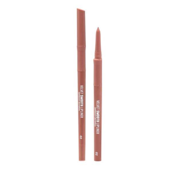 Creion-gel de buze, Global Fashion, velvet smooth lipliner, 02