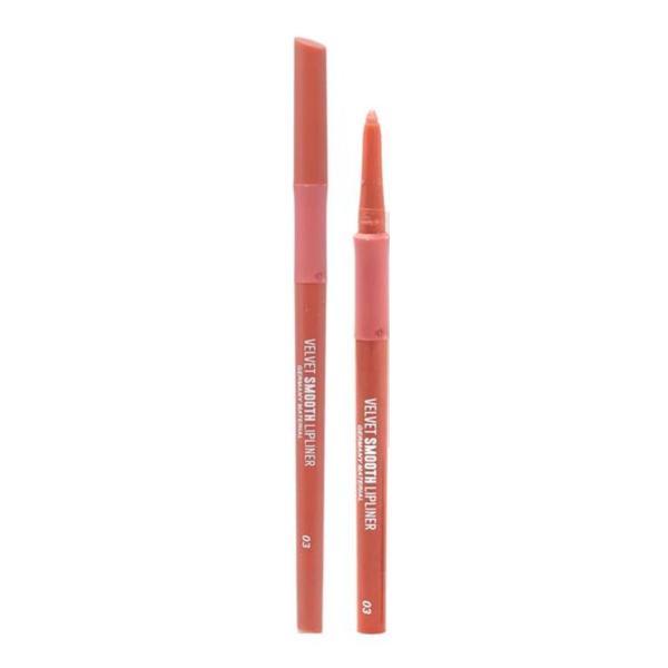 Creion-gel de buze, Global Fashion, velvet smooth lipliner, 03