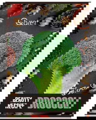 Masca Faciala Iluminatoare cu Extract de Brocoli - Quret Beauty Recipe Broccoli, 25 g