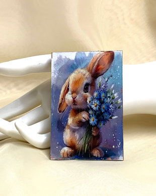 Magnet de frigider - decorat manual 01056