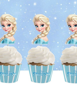 Set toppere Elsa decupate pe contur