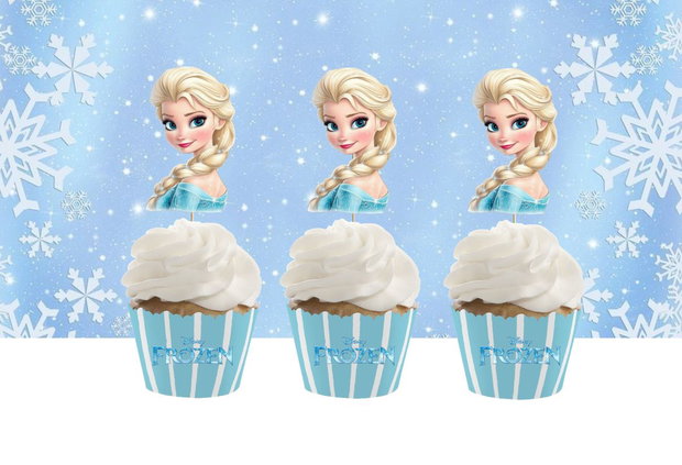 Set toppere Elsa decupate pe contur