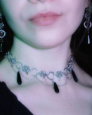 Set Colier și Cercei Chainmail