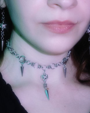 Set Colier și Cercei Chainmail