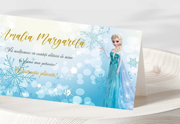 Plic bani botez fetițe Elsa
