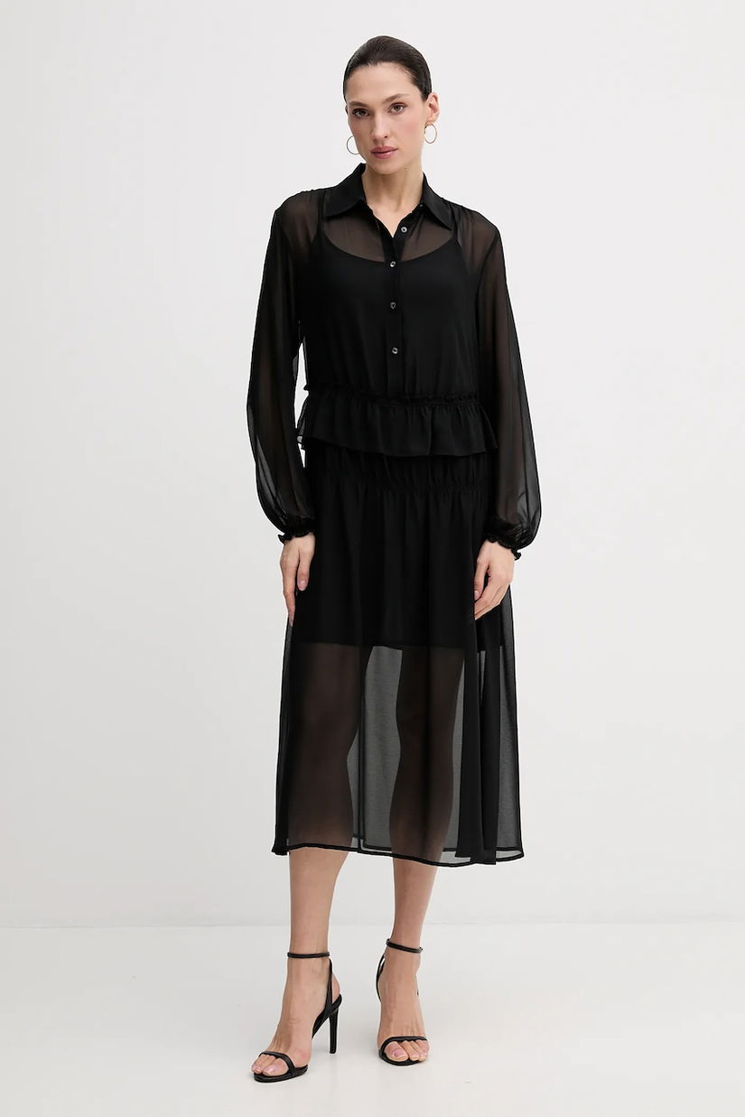 Sisley rochie culoarea negru, 4NOXLV07L
