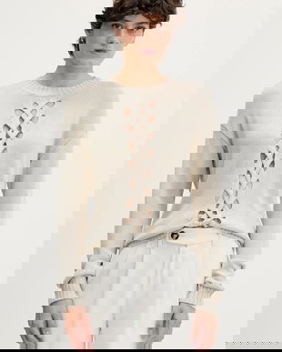 Sisley pulover culoarea bej, light, 1XGYM106I