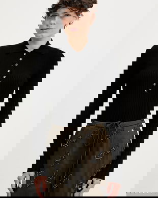 Sisley pulover din amestec de lână culoarea negru, light, 1QNQL300E