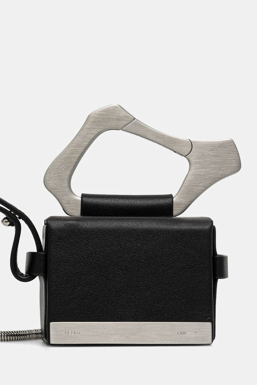 Heliot Emil husă din piele pentru căști culoarea negru, PREAW25_15_46_L03_BLK01_CO
