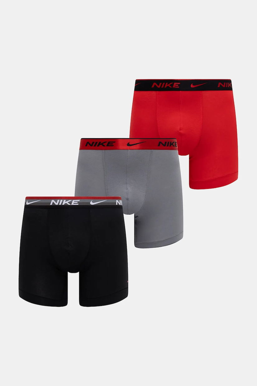 Nike boxeri 3-pack culoarea rosu, 0000KE1007