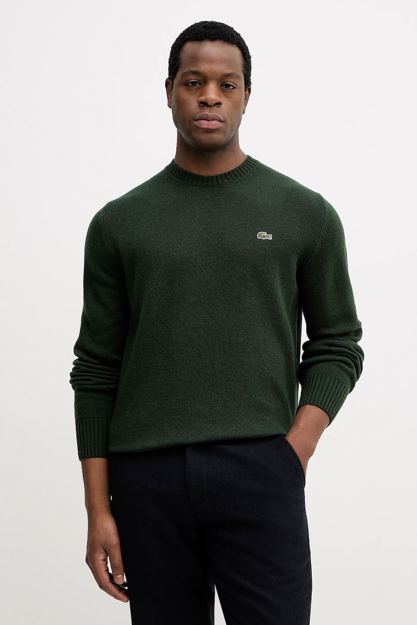 Lacoste pulover de lână culoarea verde, light, AH2916