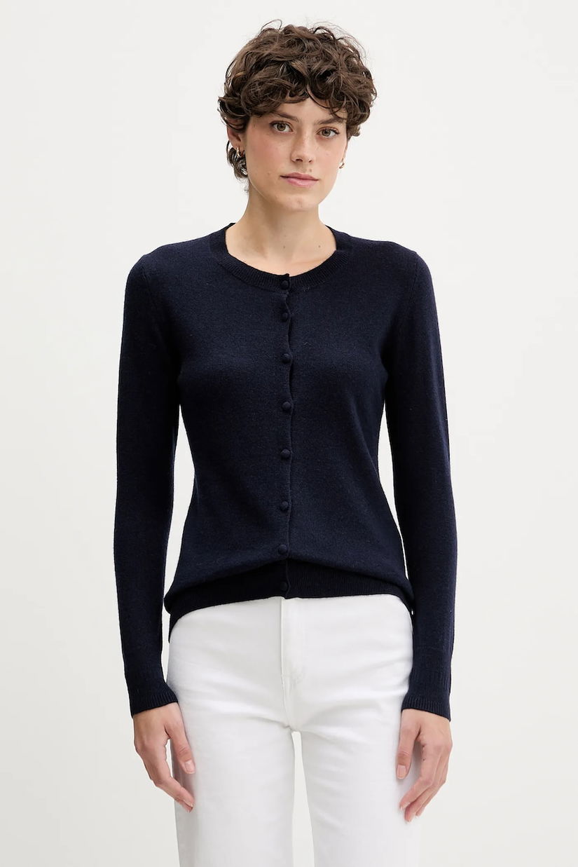 Sisley cardigan din amestec de lână culoarea bej, light, 102HM5237