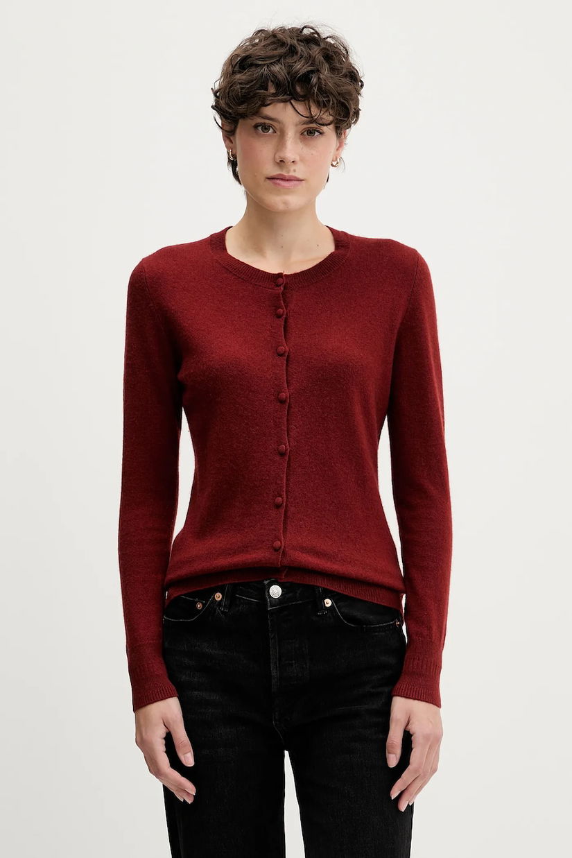 Sisley cardigan din amestec de lână culoarea bej, light, 102HM5237