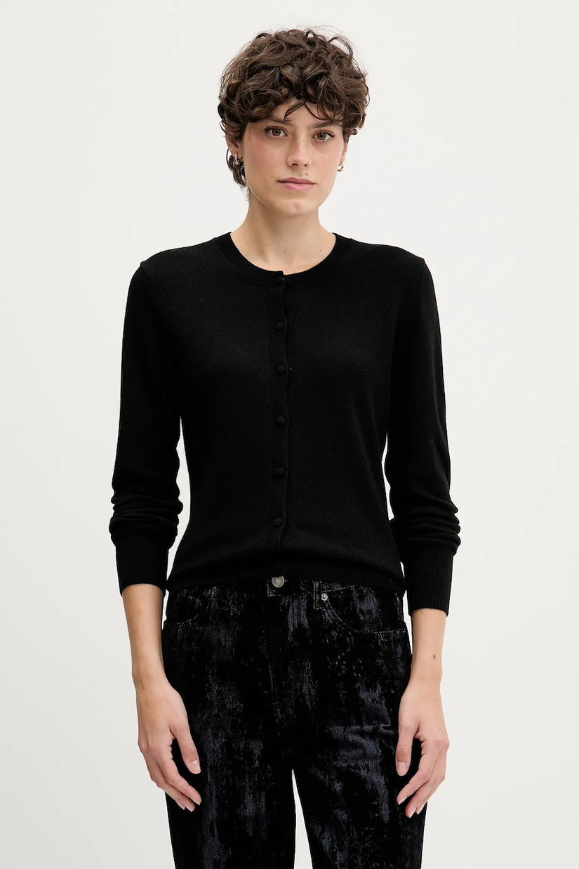 Sisley cardigan din amestec de lână culoarea bej, light, 102HM5237