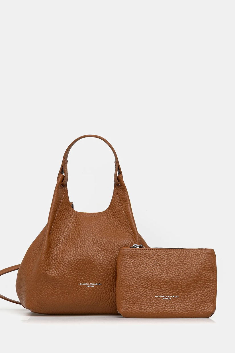 Gianni Chiarini geantă de piele DUA culoarea argintiu, BS 9719 RNGDBL