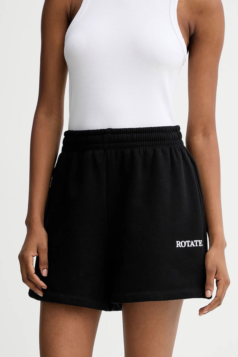 Rotate pantaloni scurti din bumbac High Waist