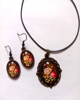 set bijuterii ,cu sticla 50011