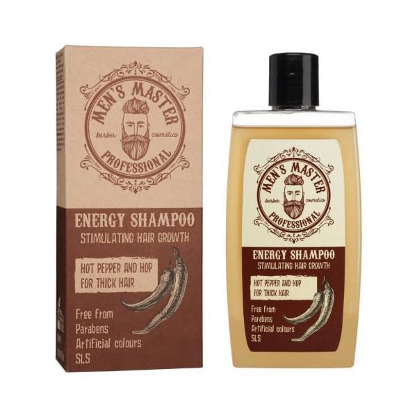 Sampon pentru par Men's Master Professional Energy Shampoo Hot Pepper and Hop 260 ml
