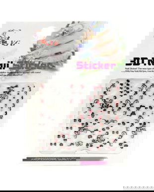 Sticker unghii, Global Fashion, 3D Nail Accessory, FAM-003, Multicolor, 1 set