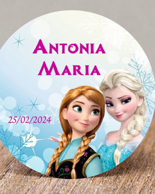 Etichete mărturii botez fetițe Elsa & Anna
