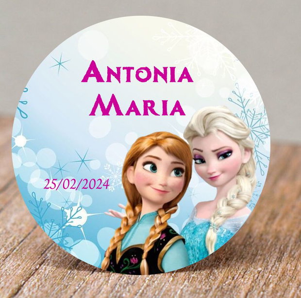 Etichete rotunde Elsa personalizate