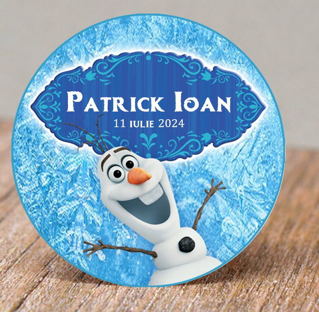 Etichete rotunde Elsa personalizate