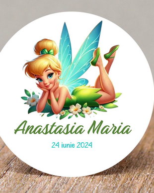 Etichete mărturii botez sau aniversare fetițe  Tinkerbel