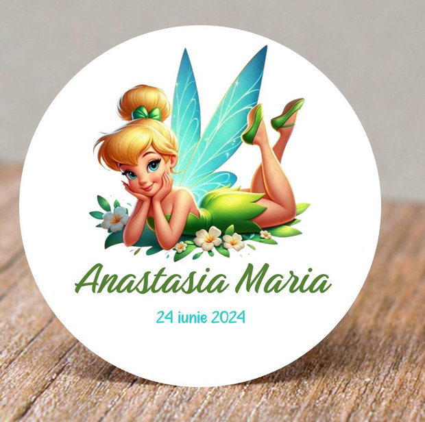Etichete mărturii botez sau aniversare fetițe Tinkerbel