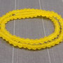 Cristale din sticla, biconice, frosted, 2 mm, galben auriu