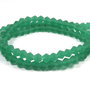 Cristale din sticla, biconice, frosted, 2 mm, verde marin