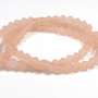Cristale din sticla, biconice, frosted, 2 mm, somon inchis