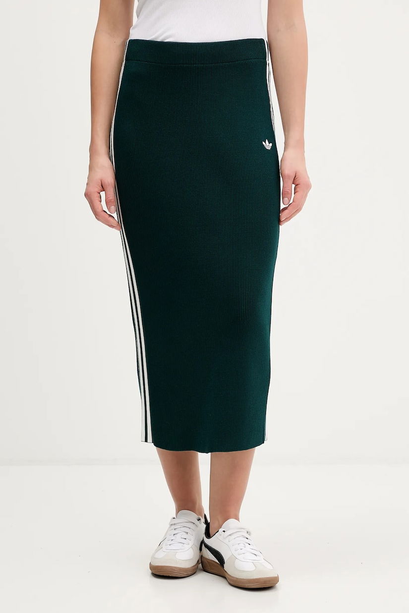 adidas Originals fustă Knit 3s midi, creion, JW2662
