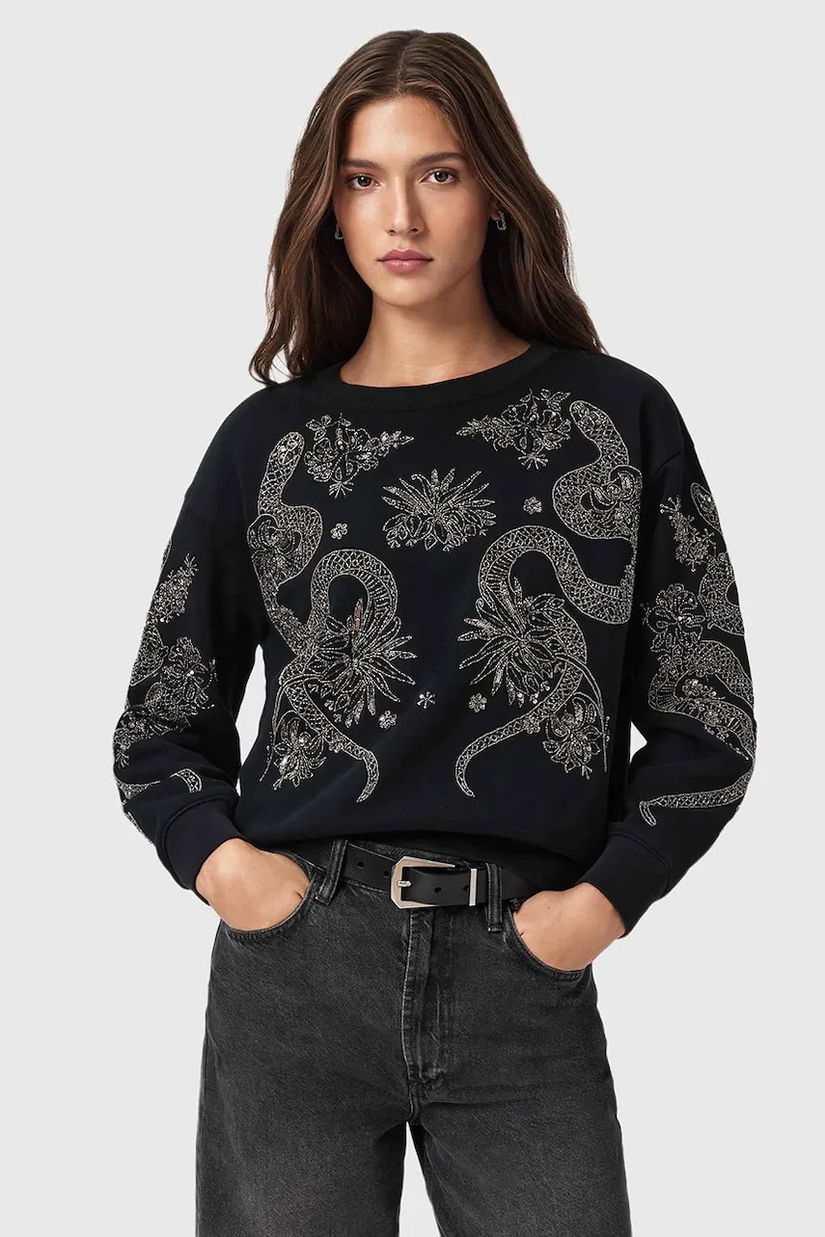 AllSaints pulover culoarea negru, W146JD