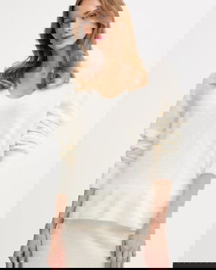 United Colors of Benetton pulover culoarea bej, light, 11CZD10FD