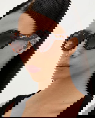 Moschino ochelari de soare culoarea maro, MOS200/S