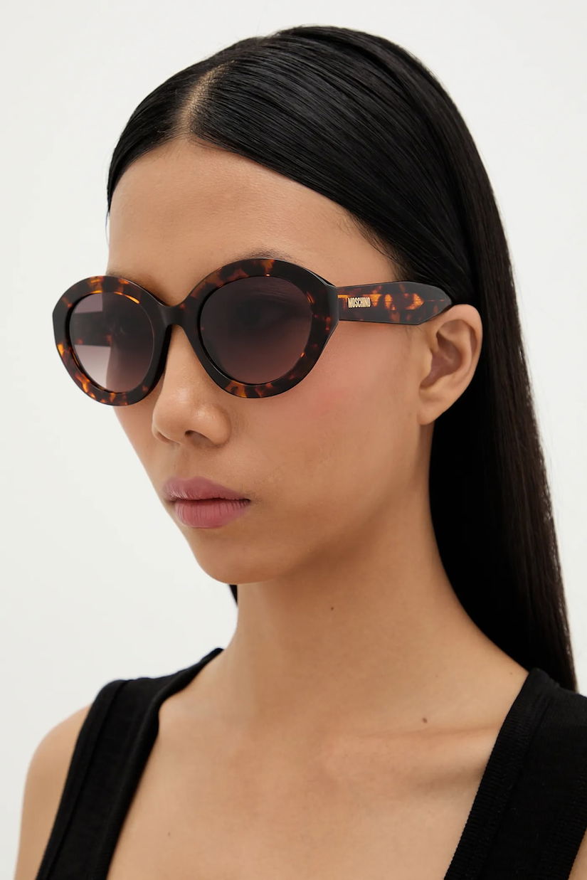 Moschino ochelari de soare culoarea maro, MOS200/S