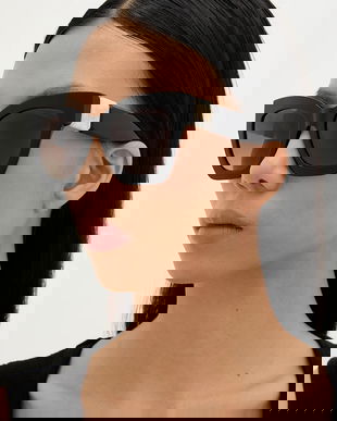 Carolina Herrera ochelari de soare culoarea negru, HER 0327/S